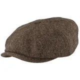 Stetson Schiebermütze Hatteras 100% Wolle mit Fischgrät-Muster grau 57/M