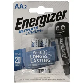 Energizer L91 Lithium Batterie AA 1,5 Volt, 3000mAh 2er Blister