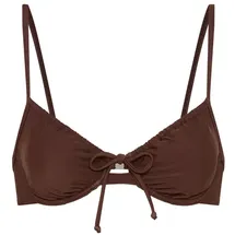 lscn by lascana Bügeleinsatz-Bikini-Top Damen Braun 48 Cup F