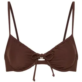 lscn by lascana Bügeleinsatz-Bikini-Top Damen Braun 48 Cup F