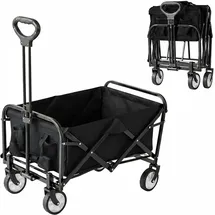 Relaxdays Bollerwagen faltbar schwarz
