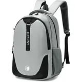 BAGROUPS 40x30x20 Rucksack Handgepäck Flugzeug Wasserdicht Laptoptasche 15.6 Zoll 40x30x20 Kabinengepäck Lässiger Rucksack Wizzair Cabin Bag, Grau - 40x30x20 cm