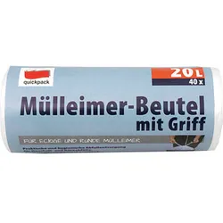 quickpack Müllbeutel 20,0 l transparent, 40 St.