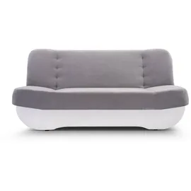 moeblo Schlafsofa Pafos, Sofa Kippsofa Klappsofa Click-Clack, Couch Polstermöbel Sitzmöbel Wohnzimmermöbel 2-Sitzer-Sofa Stoffsofa, mit Relaxfunktion grau