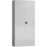 Classix Stahlschrank X-530350 lichtgrau 92,0 x 50,0 x 194,5 cm, aufgebaut