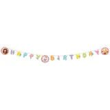 Procos Luftschlange Girlande Happy Birthday 1 St. Rosa