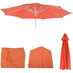 Ersatz-Bezug für Sonnenschirm Asti, Sonnenschirmbezug Ersatzbezug, Ø 3m Stoff/Textil ~ terracotta