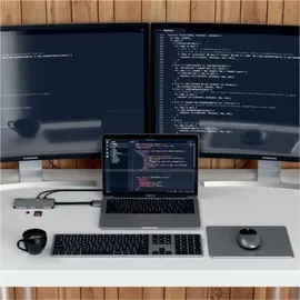 Satechi Dual Multimedia Adapter - Schwarz