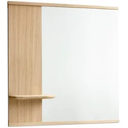 MOEBE - Wandspiegel mit Ablage, Eiche natur