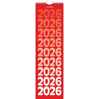 Brunnen Streifenkalender 2026 | 130×450 mm