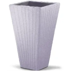 Blumentopf Sand Polyrattan-Optik 70x40x40cm