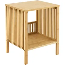 [en.casa] Beistelltisch Varde 50x39x33 cm Bambus Natur,