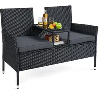 Loungegarnitur Pe-polyrattan, Mit Tisch, Sofa,terrassenmöbel
