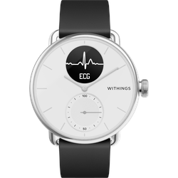 Withings Scanwatch Hybrid Smartwatch Scanwatch 38mm HWA09-model 1-All-Int (38-white) - digital/analog,weiß,schwarz - 38mm