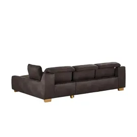 Lounge Collection Eckcouch Mikrofaser 2-Sitzer Grau