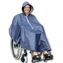 Rolko rainPRO Regenponcho für Rollstuhlfahrer blau