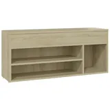 vidaXL Schuhbank Sonoma-Eiche 105x30x45 cm Holzwerkstoff