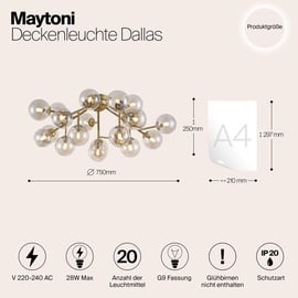 Maytoni Dallas Deckenleuchte, G9,