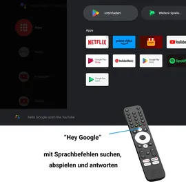 Homatics BoxQ T2/C | Android TV Box | Streaming Box | Google Voice Assistant | Netflix | Disney+ | Prime Video | WiFi Bluetooth 5.0, USB, MicroSD