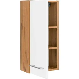 WELLTIME Hängeschrank "Soria", weiß (eichefarben, weiß), B:30cm H:64cm T:20cm, Schränke, Hängeschrank