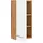 WELLTIME Hängeschrank "Soria", weiß (eichefarben, weiß), B:30cm H:64cm T:20cm, Schränke, Hängeschrank