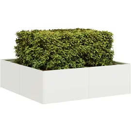 vidaXL Pflanzkübel 80 x 40 x 80 cm Weiß