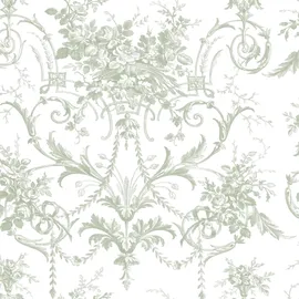Laura Ashley Vliestapete LAURA ASHLEY "TUILIERIES", grun, H:10m L:10m, Vlies, Tapeten, Design Tapeten