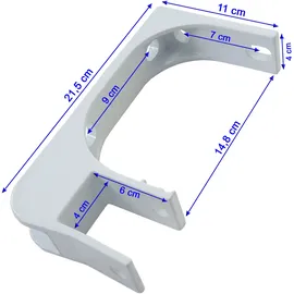 Mendler 3er-Set Deckenhalterung für Markise T790 T791, Wandhalterung Deckenmontage Adapter