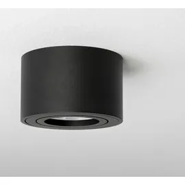 linovum SMOL LED Aufbauspot matt schwarz - flach & schwenkbar - Deckenspot inkl. wechselbarem LED Modul 5W neutralweiß 230V