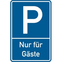 Parkplatzschild, Nur für Gäste, 600x400mm, Alu geprägt - 400x600x0.6 mm Aluminium geprägt