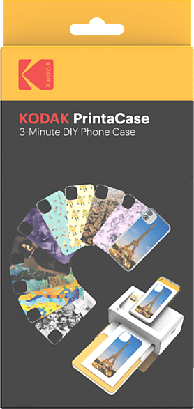 KODAK Printacase PPC-10 für iPhone 11 Pro Print-Kartusche 10 Bilder, transparente Haltschalenhülle PRO, 5 x vorgestanztes Papier exakt passend PRO und Fotopapier 4"x6" (100x148mm)