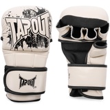 Tapout MMA-Sparring-Handschuhe aus Leder (1 Paar) Ruction, Ecru/Black, S/M, 960001