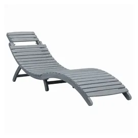 vidaXL Sonnenliege 93 x 59 x 22 cm Grau