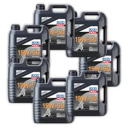 7x 4L LIQUI MOLY 3058 Motorbike 4T 15W-50 Offroad 4 Takt Motoröl Motorrad Motor