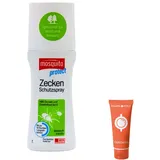 Mosquito protect Zecken-Schutzspray 1x 100 ml I Schutz vor Zecken, Grasmilben, Mücken I Zecken-Schutz I Insektenschutz I Outdoor-Schutz I Icaridin I ab 2 Jahren I Spar-Set plus Pharma-Perle give-away