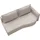 exxpo - sofa fashion Loungesofa EXXPO - SOFA FASHION "Ortis mit toller Kontrastnaht, Solitärmöbel, bequem, schmale Armlehne", beige, B:212cm H:93cm T:114cm, Sofas, Lounge-Sofa, Schlafsofa mit Bettfunktion und Bettkasten, komfortabler Federkern