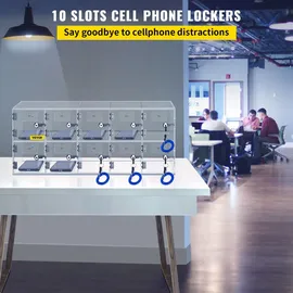 Vevor Handy-Aufbewahrungsspind 10 Fächer 0 x 0 x 0 cm Transparent