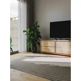 benuta basic Kurzflor Teppich Leo Hellgrau 160x230 cm - Moderner Kurzflor-Teppich für Wohnzimmer