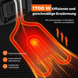Costway Fritteuse 2000W schwarz
