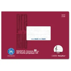 10 Stück Staufen Notenheft 040791014 / LinN | 6 Notensystem, 90g, bordeaux 9001939837607 Staufen