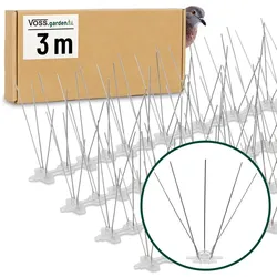 VOSS.garden Vogelabwehr Bird Spikes, Taubenabwehr, Vogelspitzen 3m