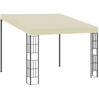 VidaXL Wand-Pavillon 3x3 m Creme Stoff