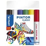 Pilot Pen PILOT PINTOR Classic Kreativmarker farbsortiert 4,0 - 12,0 mm, 6 St.