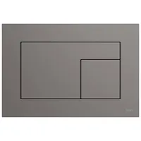 TECE TECEvelvet WC-Betätigungsplatte für Zweimengentechnik, Grigio Londra / Anthrazit