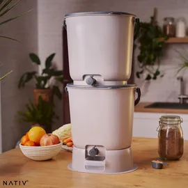 Skaza Exceeding Expectations Skaza Biomülleimer Bokashi Essential 2er Set (Hellgrau)