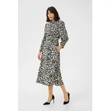 Kaffe Blusenkleid Grau/Schwarz 34