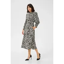 Kaffe Blusenkleid Grau/Schwarz 34