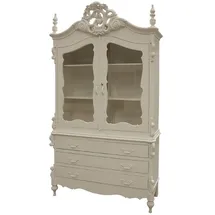 Casa Padrino Küchenbuffet Luxus Landhausstil 150 x 60 x 255 cm Cremefarben