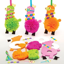 Lama Pom Pom Bastelsets (pro Set 3) Bastelsets