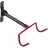 Maclean Brackets Fahrrad-Wandhalterung mit 2 Haken max. Belastung 30kg Schwarz-Rot